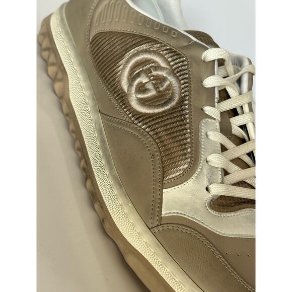 Gucci Dali Soft Gray/White Leather Sneakers 12.5 US (Gucci 12) Italy 778301 NIB main image 16